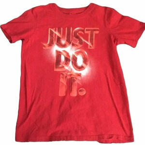 Nike Boys Red "Just Do It." Tee